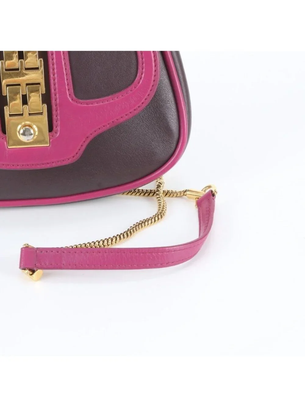 Louis Vuitton Art Deco Trapezio Chain Leather Shoulder Bag